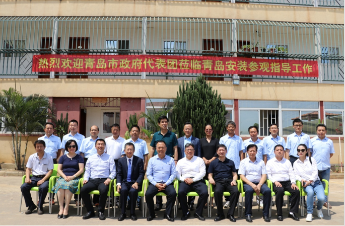 青島市政府代表團(tuán)到訪安哥拉，并到我司駐地參觀指導(dǎo)工作